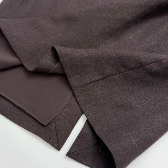 Into The East Slim Linen Halter Skirt - Picture 8 of 12